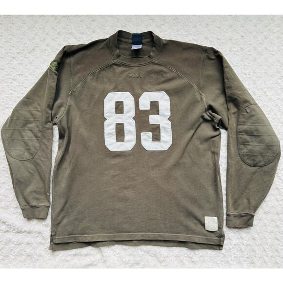 Reebok Other - Reebok Gridiron NFL Classic NY Jets Santana Moss Green Coton Sweatshirt Jersey M